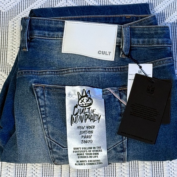 Cult Of Individuality Jeans Mens 44x32 Punk Super Skinny NEW